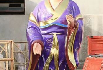八仙雕塑-玻璃鋼宗教廟宇彩繪八仙雕塑