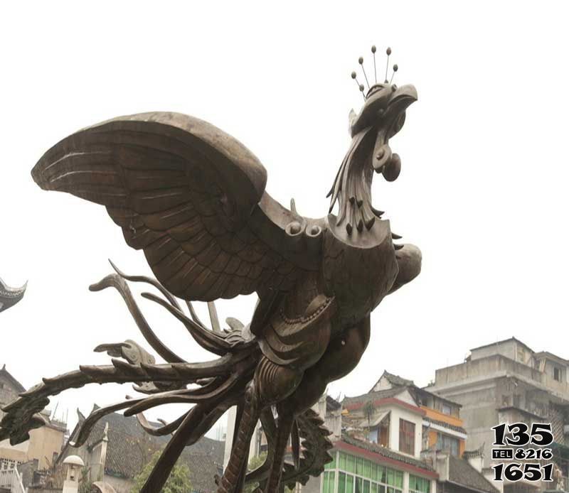 鳳凰雕塑-廣場戶外不銹鋼仿銅浮雕放飛的鳳凰雕塑 鳳凰雕塑-廣場戶外不銹鋼仿銅浮雕放飛的鳳凰雕塑高清圖片
