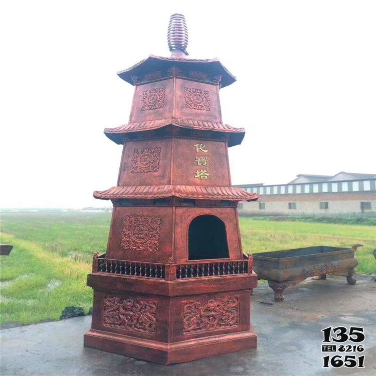 佛塔雕塑-景區(qū)擺放紅銅鑄造化寶塔 佛塔雕塑-景區(qū)擺放紅銅鑄造化寶塔高清圖片