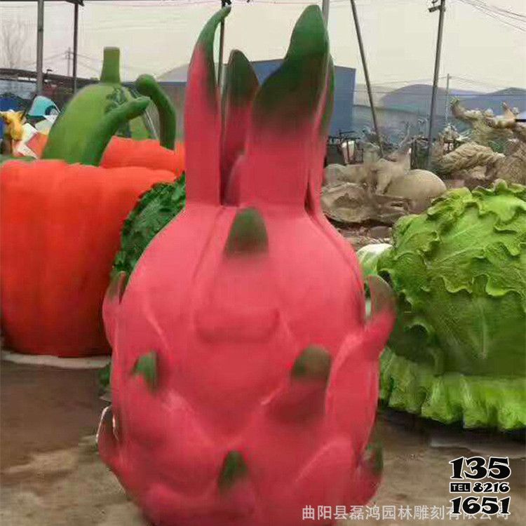 火龍果雕塑-玻璃鋼水果雕塑火龍果大型仿真火龍果雕塑 火龍果雕塑-玻璃鋼水果雕塑火龍果大型仿真火龍果雕塑高清圖片