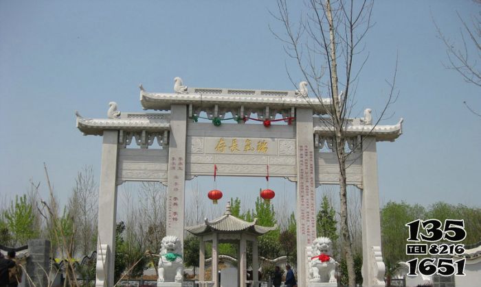 牌坊雕塑-園林景觀雕刻瑞氣長(zhǎng)存裝飾石牌坊 牌坊雕塑-園林景觀雕刻瑞氣長(zhǎng)存裝飾石牌坊