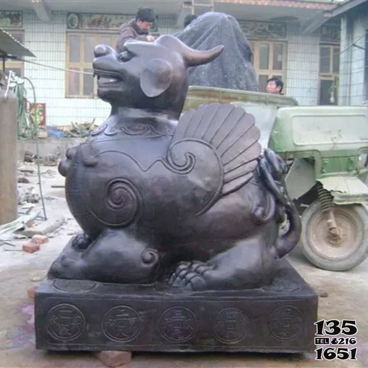 麒麟雕塑-景區創意抽象青銅麒麟雕塑 麒麟雕塑-景區創意抽象青銅麒麟雕塑高清圖片