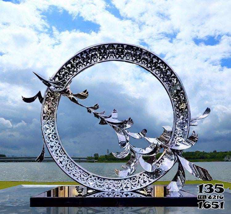 大雁雕塑-抽象不銹鋼大雁雕塑 大雁雕塑-抽象不銹鋼大雁雕塑高清圖片