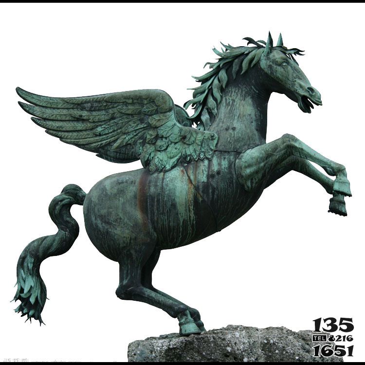馬車雕塑-公園廣場做舊帶翅膀飛馬青銅馬車雕塑 馬車雕塑-公園廣場做舊帶翅膀飛馬青銅馬車雕塑高清圖片