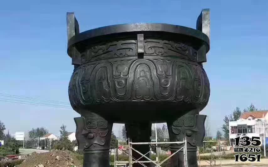 鼎雕塑-古代文物青銅器寺廟庭院大型鼎雕塑 鼎雕塑-古代文物青銅器寺廟庭院大型鼎雕塑高清圖片