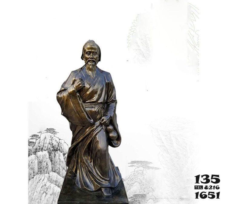華佗雕塑-景區(qū)玻璃鋼仿銅古代名醫(yī)華佗雕塑 華佗雕塑-景區(qū)玻璃鋼仿銅古代名醫(yī)華佗雕塑高清圖片