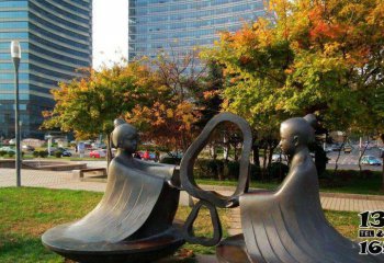 梨雕塑-公園孔融讓梨景觀銅雕梨雕塑