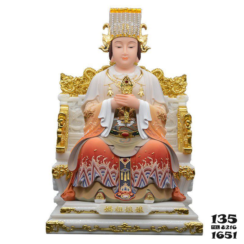 媽祖雕塑-大型仿真漢白玉石雕圣母媽祖雕塑 媽祖雕塑-大型仿真漢白玉石雕圣母媽祖雕塑