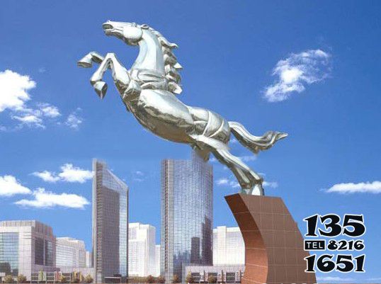 馬雕塑-城市不銹鋼鏡面騰飛的馬雕塑 馬雕塑-城市不銹鋼鏡面騰飛的馬雕塑高清圖片