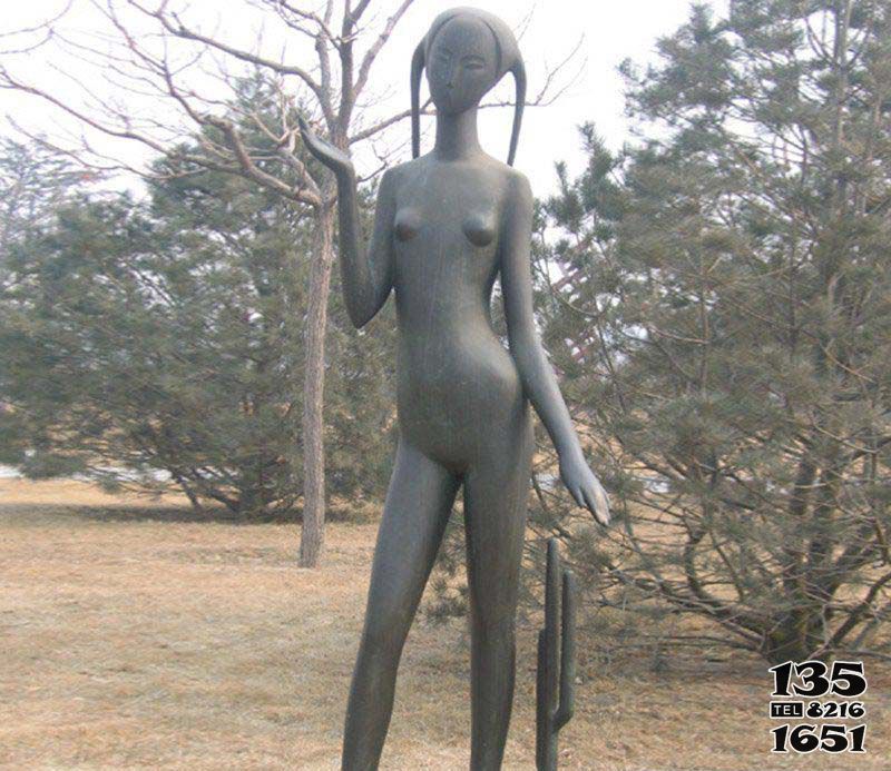 女孩雕塑-公園抽象人物銅雕女孩雕塑 女孩雕塑-公園抽象人物銅雕女孩雕塑高清圖片