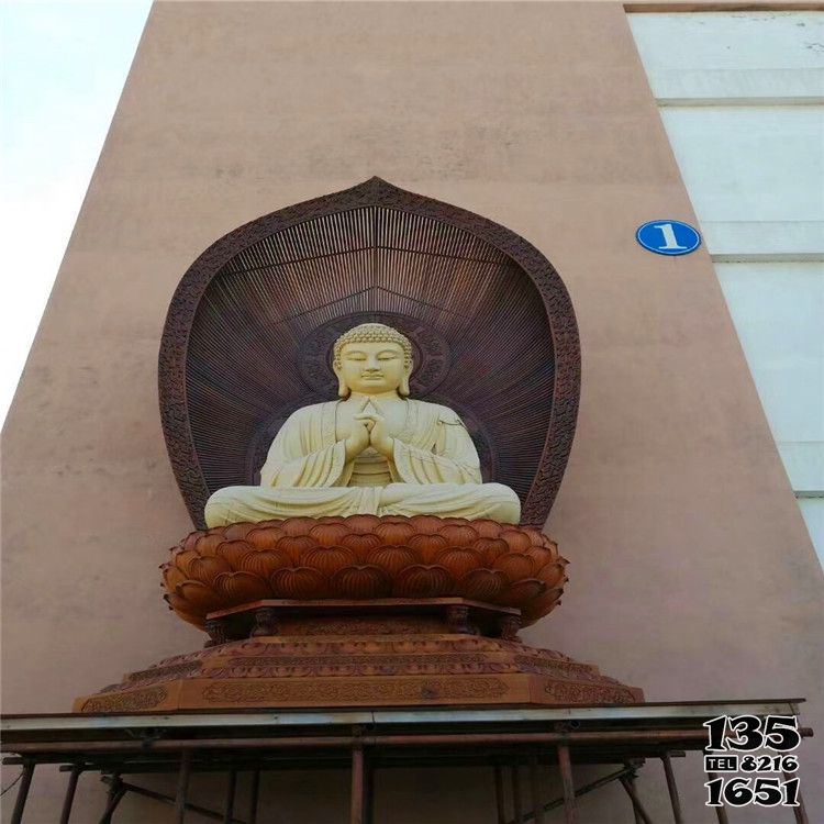 三寶佛雕塑-戶外大型景觀漢白玉石雕三寶佛雕塑 三寶佛雕塑-戶外大型景觀漢白玉石雕三寶佛雕塑高清圖片