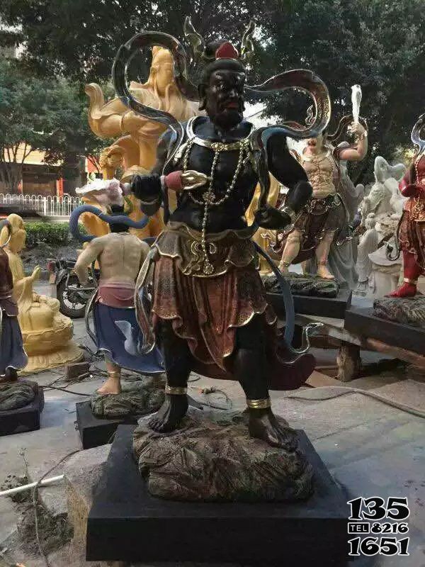 八大金剛雕塑-玻璃鋼彩繪寺廟黑色神佛擺件八大金剛雕塑 八大金剛雕塑-玻璃鋼彩繪寺廟黑色神佛擺件八大金剛雕塑高清圖片