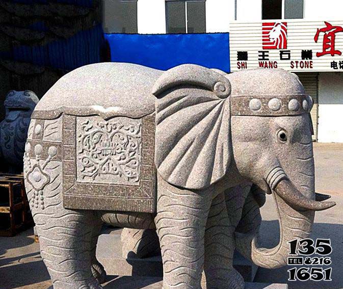 大象雕塑-園林大型景觀裝飾品石雕大理石石雕 大象雕塑-園林大型景觀裝飾品石雕大理石石雕高清圖片