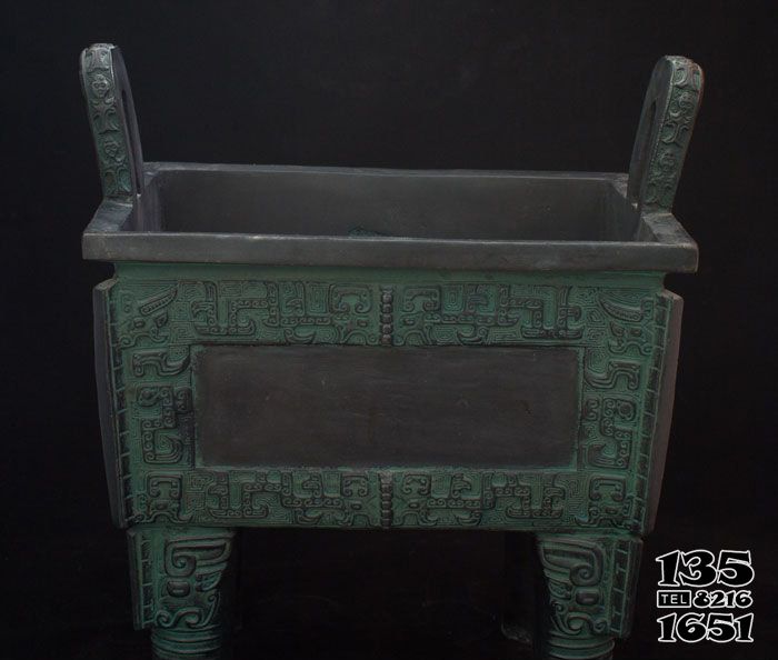鼎雕塑-青銅器大型戶外景觀文物鼎雕塑 鼎雕塑-青銅器大型戶外景觀文物鼎雕塑高清圖片