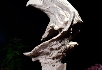 老鷹雕塑-公園擺放大理石創意老鷹雕塑