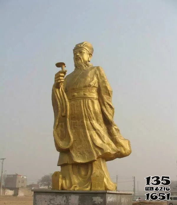 李時(shí)珍雕塑-醫(yī)學(xué)院廣場(chǎng)站姿拿藥名醫(yī)李時(shí)珍鍍金玻璃鋼雕塑 李時(shí)珍雕塑-醫(yī)學(xué)院廣場(chǎng)站姿拿藥名醫(yī)李時(shí)珍鍍金玻璃鋼雕塑高清圖片
