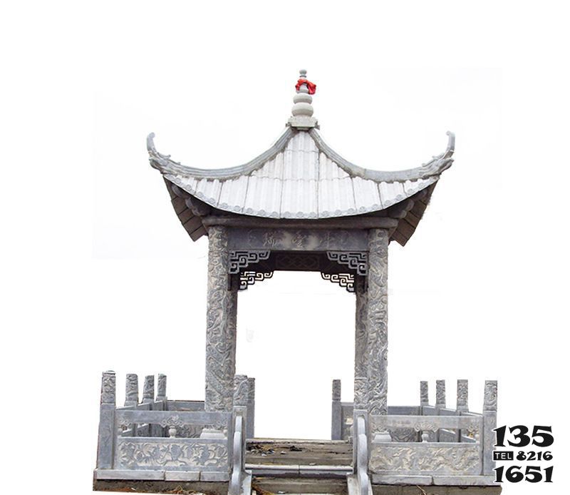 涼亭雕塑-景區戶外擺放小型青石四角休閑涼亭雕塑 涼亭雕塑-景區戶外擺放小型青石四角休閑涼亭雕塑高清圖片