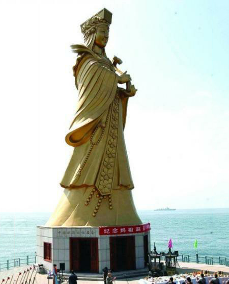 媽祖雕塑-戶外景區大型景觀不銹鋼噴漆烤漆圣母媽祖雕塑 媽祖雕塑-戶外景區大型景觀不銹鋼噴漆烤漆圣母媽祖雕塑