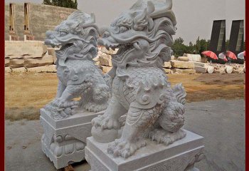 麒麟雕塑-戶外景區大型戶外景觀裝飾品擺件石雕神獸麒麟雕塑