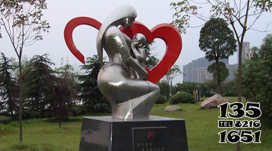 親情雕塑-不銹鋼公園母愛抽象親情雕塑 親情雕塑-不銹鋼公園母愛抽象親情雕塑高清圖片