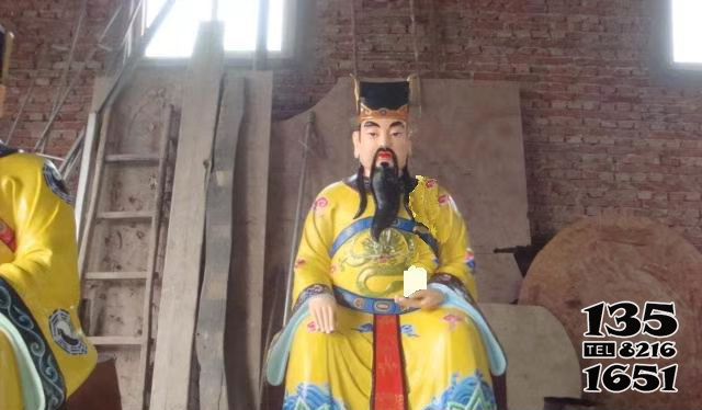 財神雕塑-玻璃鋼彩繪文財神寺廟神像財神雕塑 財神雕塑-玻璃鋼彩繪文財神寺廟神像財神雕塑高清圖片