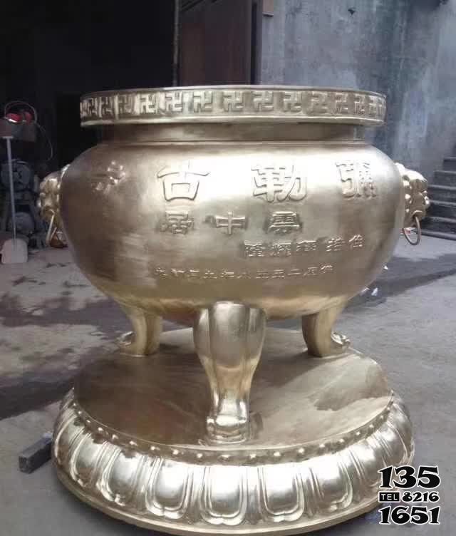 鼎雕塑-寺廟庭院不銹鋼噴漆創意鼎雕塑 鼎雕塑-寺廟庭院不銹鋼噴漆創意鼎雕塑高清圖片