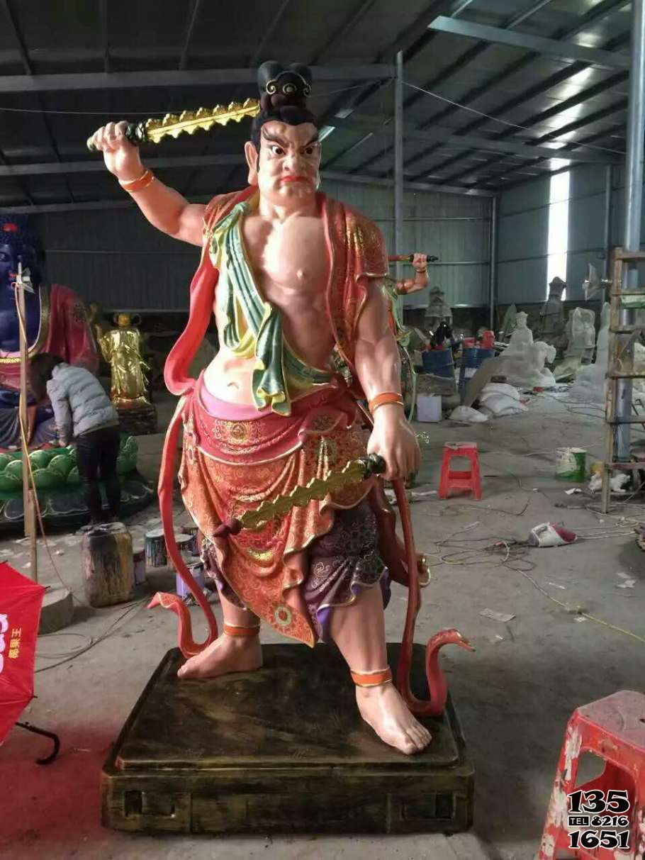 哼哈二將雕塑-玻璃鋼彩繪寺廟哼哈二將雕塑 哼哈二將雕塑-玻璃鋼彩繪寺廟哼哈二將雕塑高清圖片