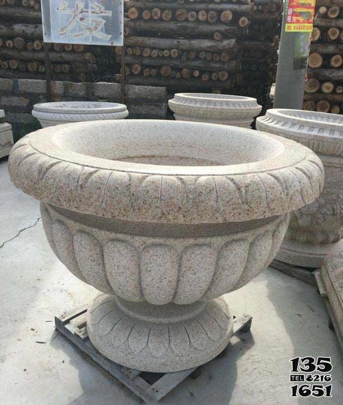 花盆雕塑-街道砂石石雕浮雕花盆雕塑 花盆雕塑-街道砂石石雕浮雕花盆雕塑高清圖片