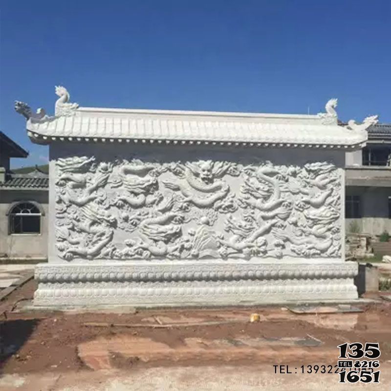 九龍壁雕塑-庭院浮雕九龍影壁裝飾壁畫 九龍壁雕塑-庭院浮雕九龍影壁裝飾壁畫高清圖片