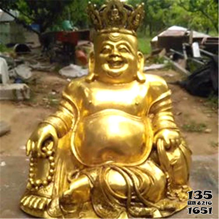 彌勒佛雕塑-戶外景觀大型不銹鋼噴金烤漆彌勒佛雕塑 彌勒佛雕塑-戶外景觀大型不銹鋼噴金烤漆彌勒佛雕塑高清圖片