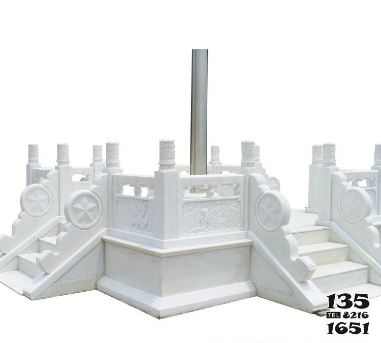 旗臺(tái)雕塑-漢白玉部隊(duì)升旗臺(tái)雕塑 旗臺(tái)雕塑-漢白玉部隊(duì)升旗臺(tái)雕塑高清圖片