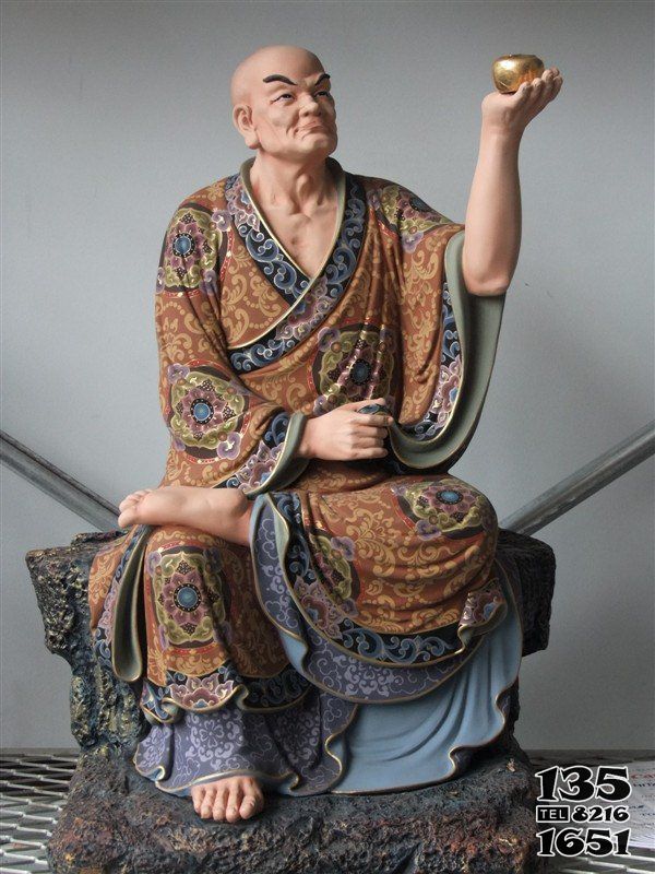 十八羅漢雕塑-玻璃鋼彩繪寺廟供奉手托佛珠的十八羅漢雕塑 十八羅漢雕塑-玻璃鋼彩繪寺廟供奉手托佛珠的十八羅漢雕塑高清圖片