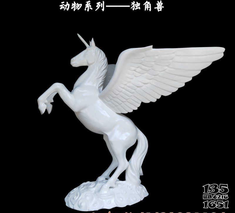 獨角獸雕塑-室內擺放的漢白玉石雕創意獨角獸雕塑 獨角獸雕塑-室內擺放的漢白玉石雕創意獨角獸雕塑高清圖片