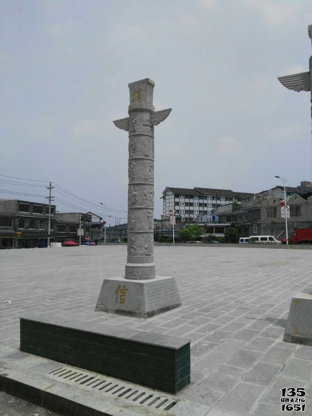 華表雕塑-大型廣場(chǎng)石雕龍柱華表雕刻 華表雕塑-大型廣場(chǎng)石雕龍柱華表雕刻高清圖片