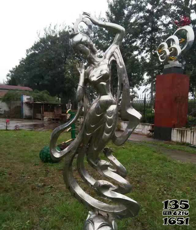 仙女雕塑-公園廣場不銹鋼古代仙女雕塑 仙女雕塑-公園廣場不銹鋼古代仙女雕塑高清圖片