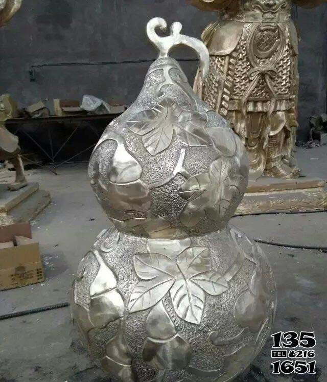 葫蘆雕塑-招財鎮宅銅雕葫蘆雕塑 葫蘆雕塑-招財鎮宅銅雕葫蘆雕塑高清圖片