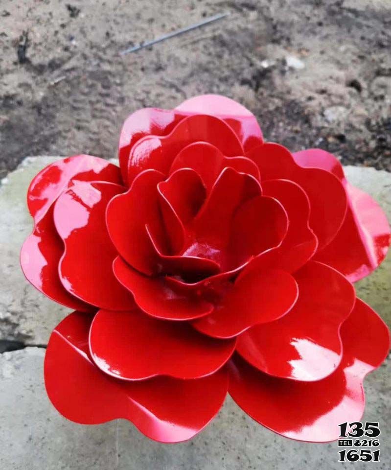 花朵雕塑-別墅小區(qū)玻璃鋼樹脂創(chuàng)意紅色花朵雕塑 花朵雕塑-別墅小區(qū)玻璃鋼樹脂創(chuàng)意紅色花朵雕塑高清圖片