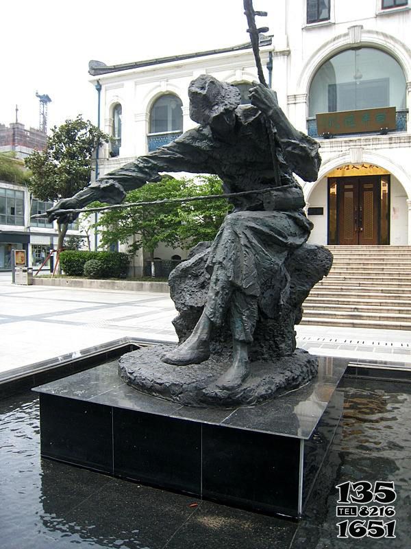 拉二胡雕塑-音樂學院園林名人中國民間音樂家華彥鈞拉二胡雕塑 拉二胡雕塑-音樂學院園林名人中國民間音樂家華彥鈞拉二胡雕塑