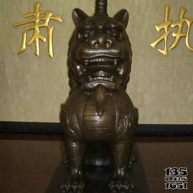 麒麟雕塑-室內庭院不銹鋼仿銅動物景觀神獸麒麟雕塑 麒麟雕塑-室內庭院不銹鋼仿銅動物景觀神獸麒麟雕塑