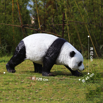 熊貓雕塑- 城市戶外仿真行走爬行熊貓玻璃鋼雕塑 熊貓雕塑- 城市戶外仿真行走爬行熊貓玻璃鋼雕塑高清圖片