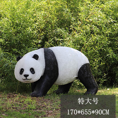 熊貓雕塑-景區擺放彩繪仿真爬行熊貓玻璃鋼雕塑 熊貓雕塑-景區擺放彩繪仿真爬行熊貓玻璃鋼雕塑高清圖片