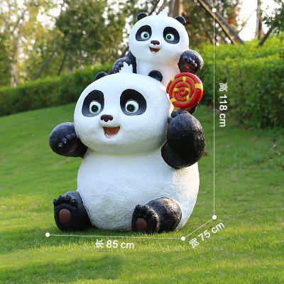 熊貓雕塑-學(xué)校景區(qū)廣場(chǎng)大小熊貓玻璃鋼雕塑 熊貓雕塑-學(xué)校景區(qū)廣場(chǎng)大小熊貓玻璃鋼雕塑高清圖片