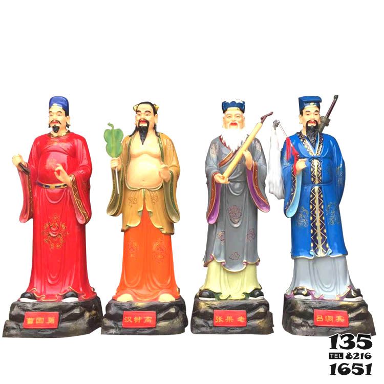 八仙雕塑-寺廟玻璃鋼彩繪神佛八仙雕塑 八仙雕塑-寺廟玻璃鋼彩繪神佛八仙雕塑高清圖片