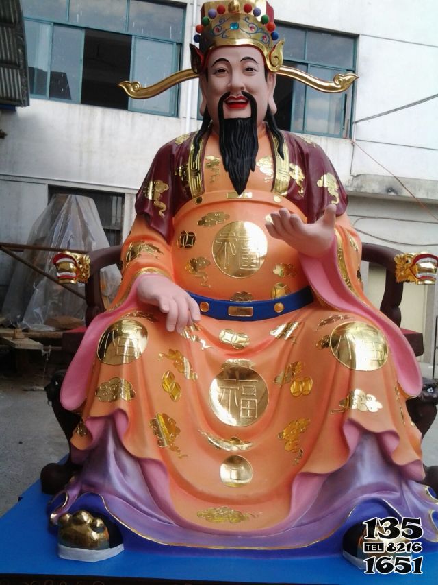 財神雕塑-寺廟供奉玻璃鋼彩繪財神雕塑 財神雕塑-寺廟供奉玻璃鋼彩繪財神雕塑