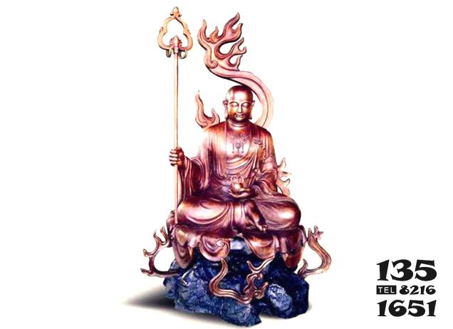 地藏王雕塑-菩薩佛像寺廟不銹鋼仿銅地藏王雕塑 地藏王雕塑-菩薩佛像寺廟不銹鋼仿銅地藏王雕塑高清圖片