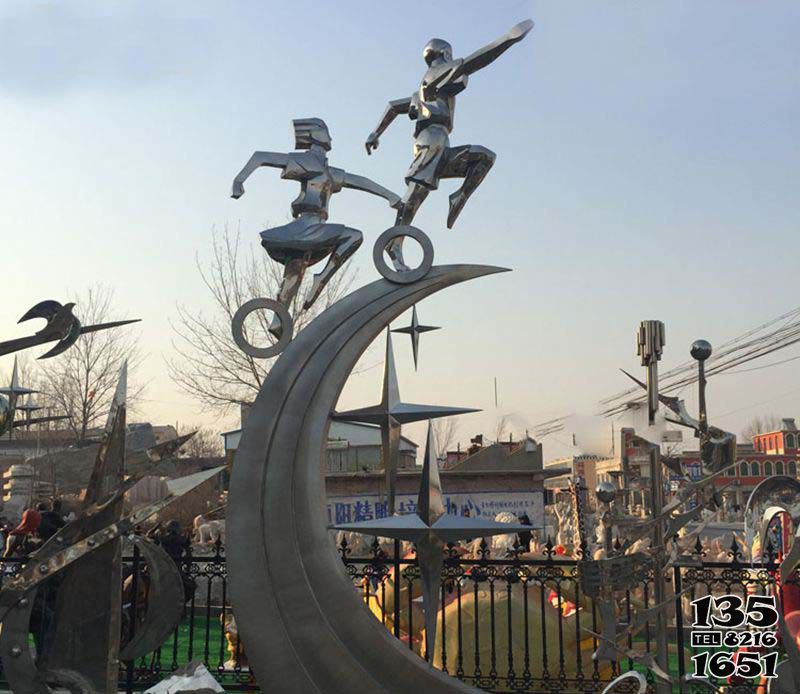 兒童雕塑-廣場不銹鋼海之星兒童雕塑 兒童雕塑-廣場不銹鋼海之星兒童雕塑高清圖片