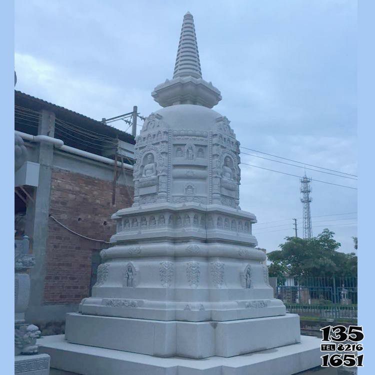 佛塔雕塑-西藏景區漢白玉石雕舍利塔佛塔 佛塔雕塑-西藏景區漢白玉石雕舍利塔佛塔
