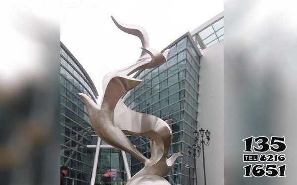 鴿子雕塑-廣場抽象個性不銹鋼雕塑 鴿子雕塑-廣場抽象個性不銹鋼雕塑高清圖片