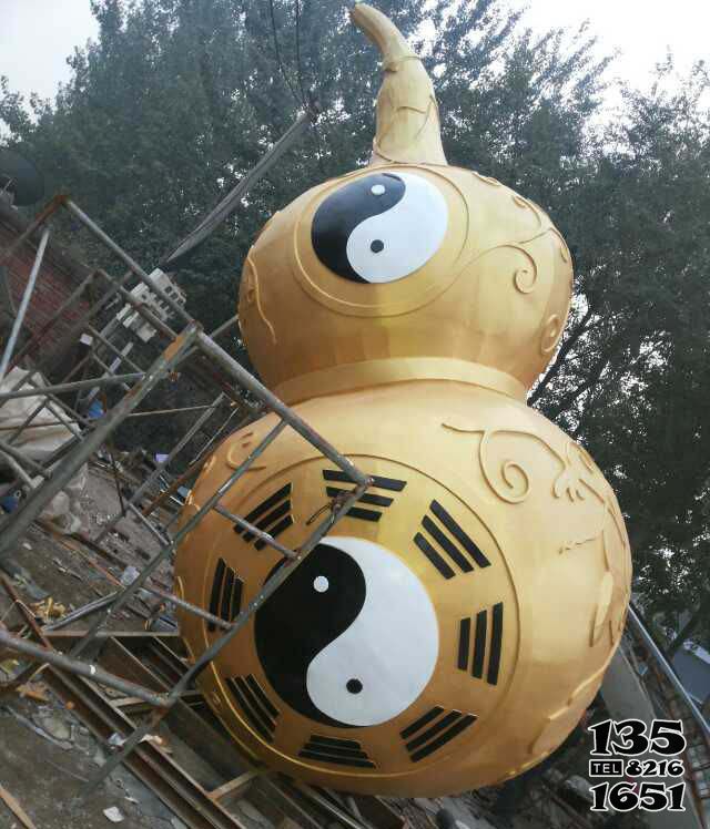 葫蘆雕塑-不銹鋼藝術八卦葫蘆雕塑 葫蘆雕塑-不銹鋼藝術八卦葫蘆雕塑
