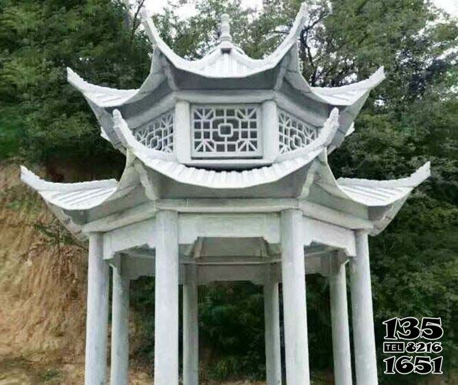涼亭雕塑-小區(qū)花園戶外擺放雙層鏤空涼亭雕塑 涼亭雕塑-小區(qū)花園戶外擺放雙層鏤空涼亭雕塑高清圖片